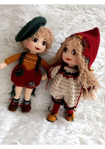 Arel ve Asel Kardeşler Amigurumi Organik Oyuncak