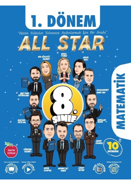 8. Sınıf LGS 1. Dönem All Star Matematik 10 Deneme - LGS 1. Dönem Deneme