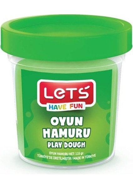 Lets Oyun Hamuru 115 gr Yeşil - 2 Adet