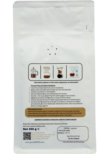 Pure Olentıa Brazıl Vila Boa Filtre Kahve 250 gr (Öğütülmüş)