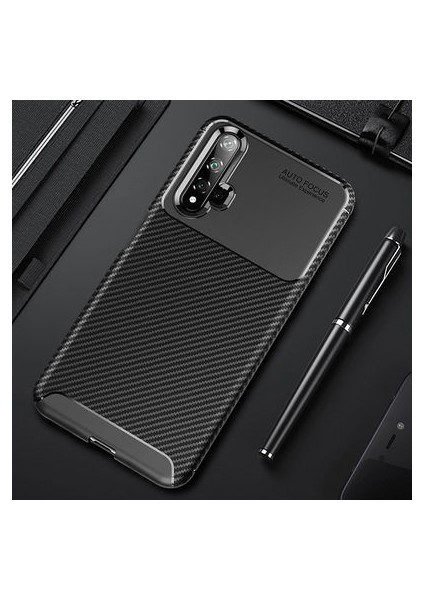 Huawei Nova 5t Kılıf Benzersiz Dokulu Güçlü Tutuş Hissiyatlı Tam Korumalı Kapak