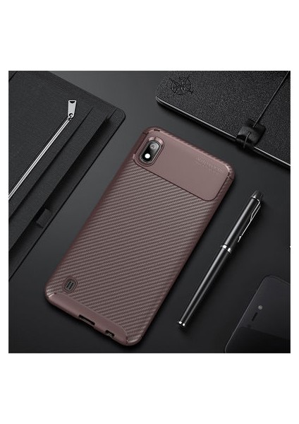 Galaxy A10 Kılıf Benzersiz Dokulu Güçlü Tutuş Hissiyatlı Tam Korumalı Kapak