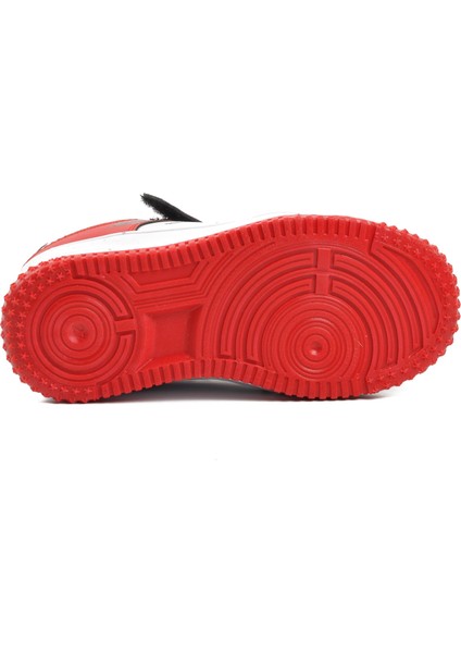 Haykat Kısa-P Siyah-Kırmızı Cırtlı Çocuk Sneaker