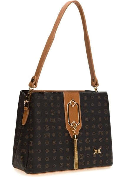 Monogram Siyah/camel Kadın El Çantası Riv 232-MN fiyatları