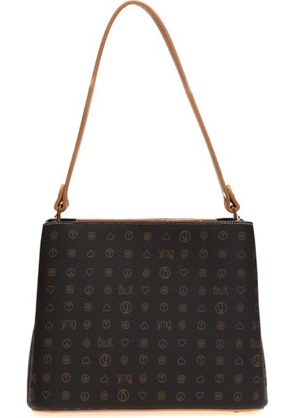 Monogram Siyah/camel Kadın El Çantası Riv 232-MN modelleri