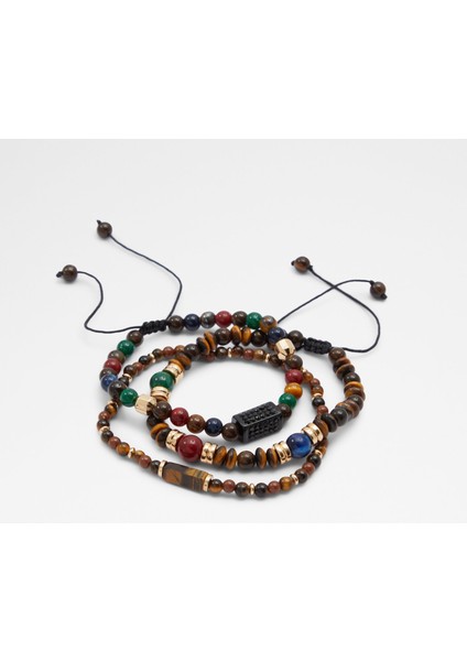 Nıtalı Erkek Bilezik - Kahve