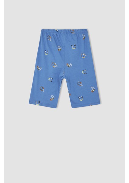 Erkek Çocuk Desenli Kısa Kollu Pamuklu Pijama Takım X3643A622SP