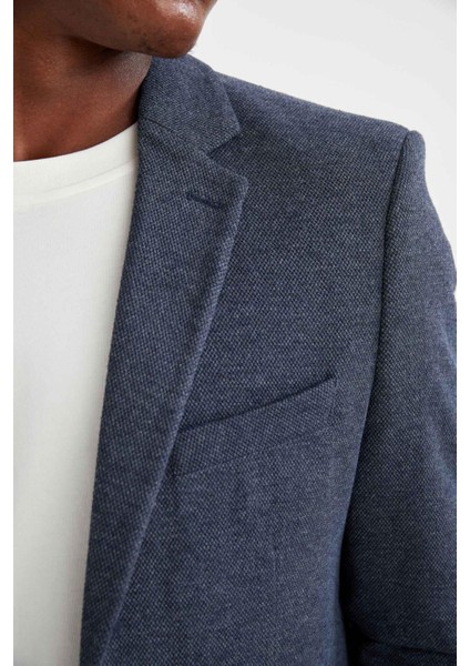 Slim Fit Dokulu Blazer Ceket N0503AZ21AU