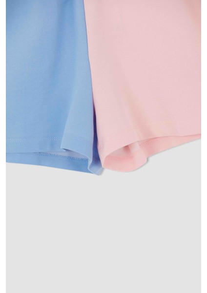 Renk Bloklu Cepli Beli Bağcıklı Relax Fit Mini Şort U9098AZ22SM