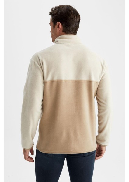 Relax Fit Yarım Fermuarlı Dik Yaka Sweatshirt Y9622AZ22WN