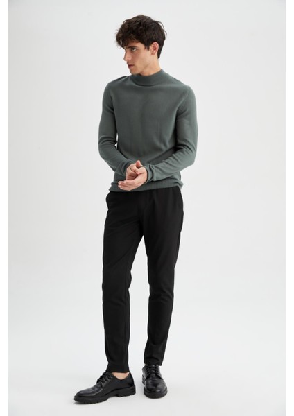 Slim Fit Yarım Balıkçı Yaka Triko Kazak R1127AZ22WN