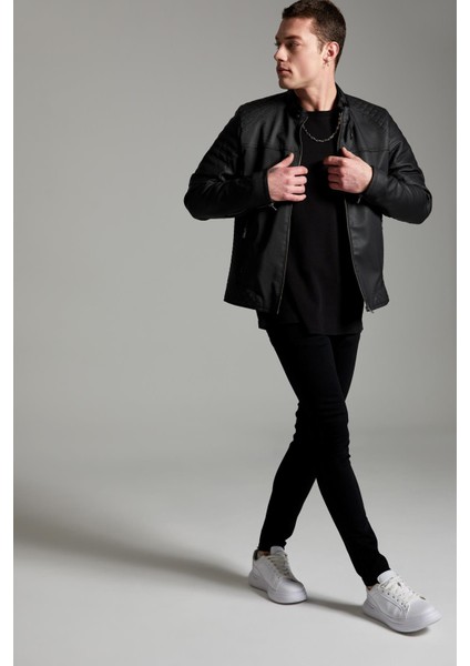 Super Skinny Fit En Dar Kalıp Normal Bel Ekstra Dar Paça Jean Pantolon R8752AZ22SP
