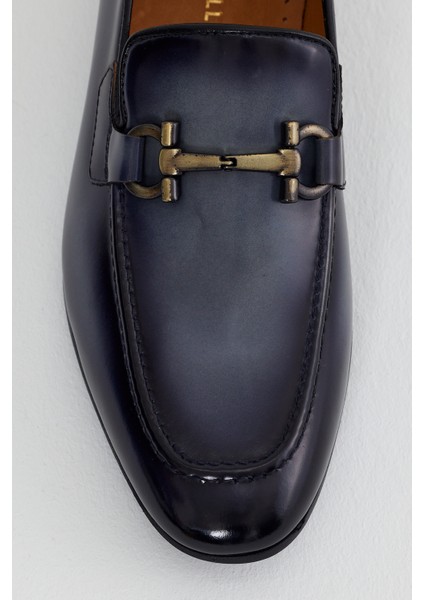 Özel Patina'lı Hakiki Deri Loafer fırsatları