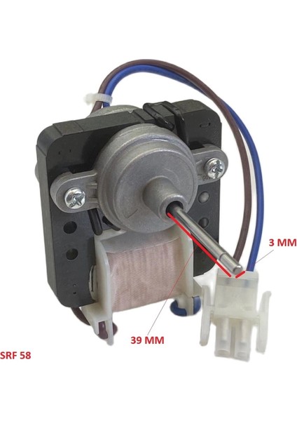 Arçelik Uyumlu AR5270NF - AR5273NMB Nofrost Buzdolabı Ince Iç Evaporatör Fan Motoru Srf 58