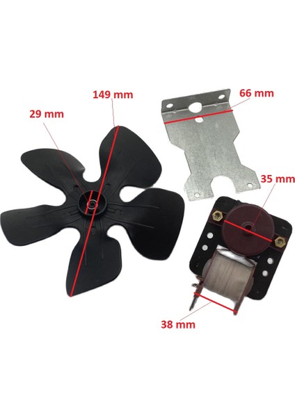 Nofrost Buzdolabı Dış Fan Motoru Pervaneli Srf 55 fiyatları