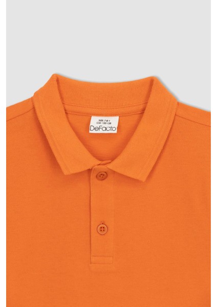 Erkek Çocuk Pike Kısa Kollu Basic Polo Tişört K1689A623SM