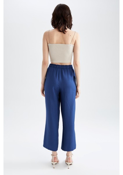 Traditional Geniş Paça Keten Görünümlü Pantolon X6701AZ22SM