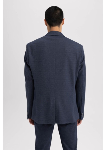 Slim Fit Dar Kesim Astarlı Blazer Ceket W9254AZ23SP