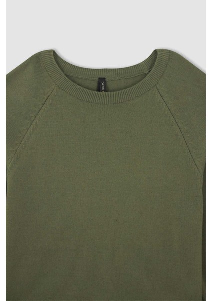 Regular Fit Bisiklet Yaka Kaşmir Dokulu Ekstra Yumuşak Kazak I6913AZ22WN