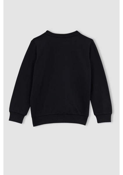 Erkek Çocuk Bisiklet Yaka Kalın Sweatshirt Z4750A623SP