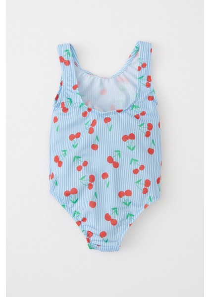 Kız Bebek Kiraz Desenli Mayo W8245A222SM