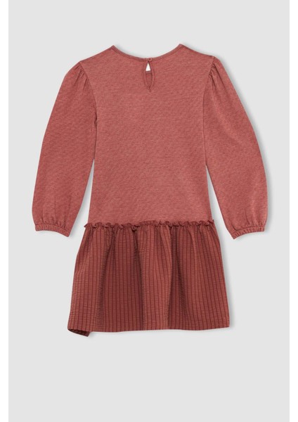 Kız Çocuk Pamuklu Elbise Y7714A622AU