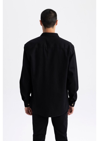 Regular Fit Uzun Kollu %100 Pamuk Gömlek W7830AZ23SP