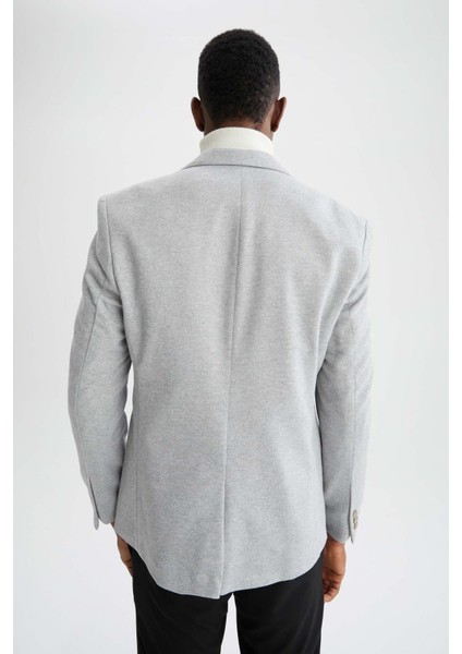 Slim Fit Dokulu Blazer Ceket N0503AZ22SP