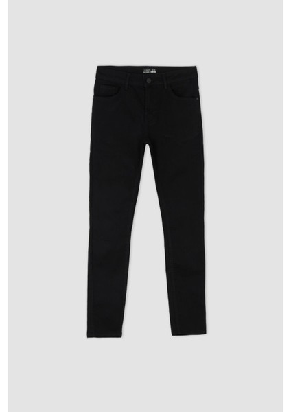 Super Skinny Ekstra Dar Kalıp Normal Bel Ekstra Dar Paça Jean Pantolon W9347AZ22AU