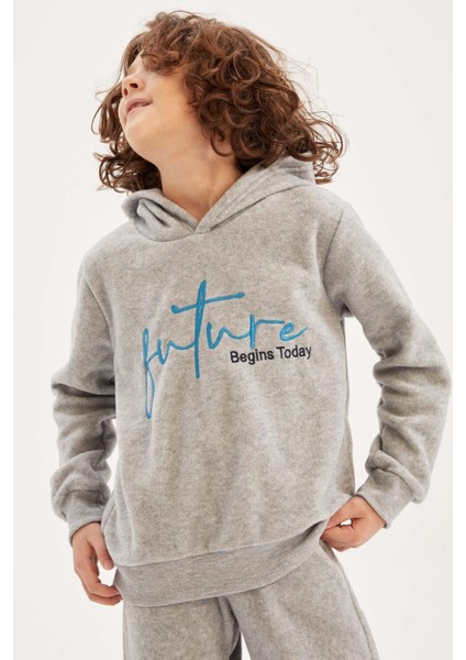 Erkek Çocuk Kapüşonlu Sweatshirt Y8920A622CW