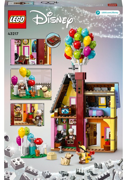 LEGO® | Disney•Pixar “Yukarı Bak” Evi 43217 - 9 Yaş ve Üzeri Sinemaseverler için İnşa Edilebilir ve Sergilenebilir Yaratıcı Oyuncak Yapım Seti (598 Parça)