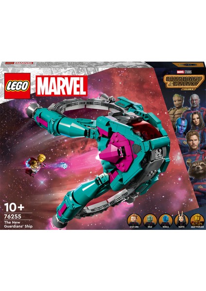 Marvel Koruyucuların Yeni Gemisi 76255 - 10 Yaş ve Üzeri Çocuklar Için Uzay Gemisi ve 5 Minifigür Içeren Süper Kahramanlı Yaratıcı Oyuncak Yapım Seti (1108 Parça)