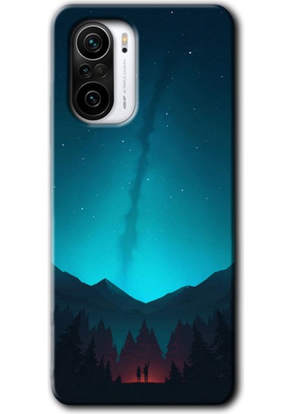 Xiaomi Redmi K40 Pro Kılıf Hd Desen Baskılı Arka Kapak - Night Fores Mount
