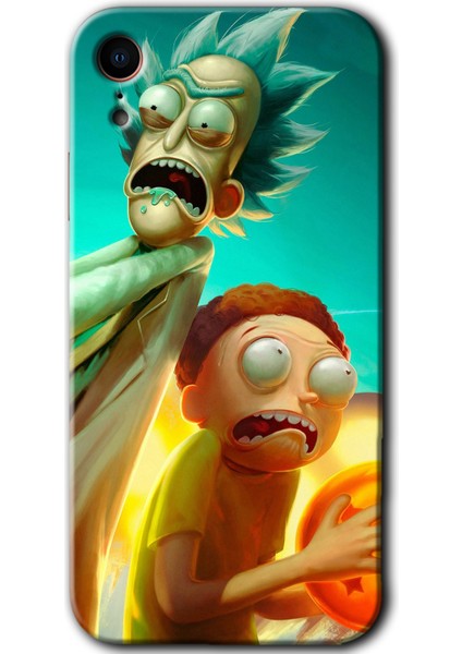 Apple iPhone Xr Kılıf Hd Desen Baskılı Arka Kapak - Rick Morty