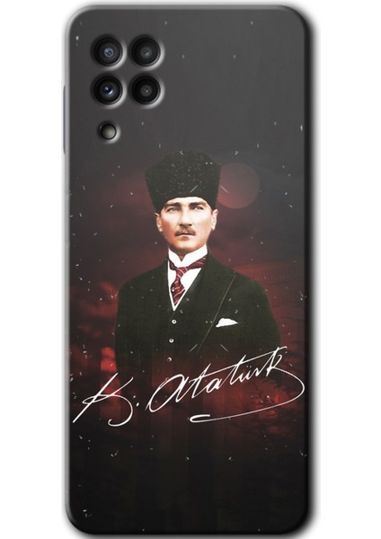 Samsung Galaxy M32 Kılıf Hd Desen Baskılı Arka Kapak - Kemal Atatürk