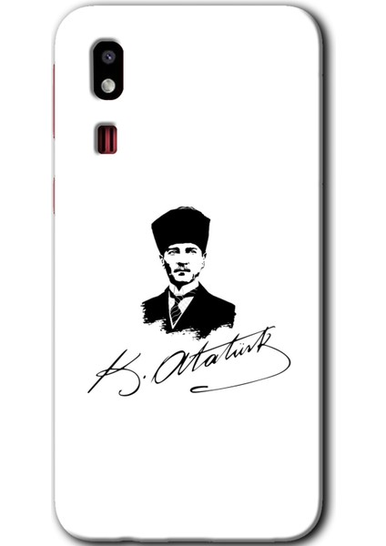 Samsung Galaxy A2 Core Kılıf Hd Desen Baskılı Arka Kapak - Kemal Atatürk Imza
