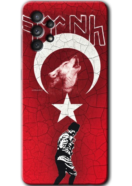 Samsung Galaxy A33 Kılıf Hd Desen Baskılı Arka Kapak - Bozkurt Atam
