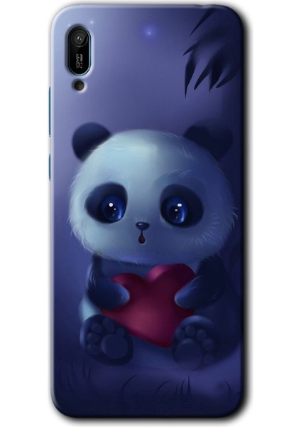 Huawei Y6 2019 Kılıf Hd Desen Baskılı Arka Kapak - Bebek Panda