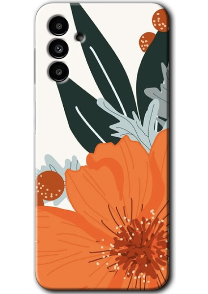 Samsung Galaxy M23 Kılıf Hd Desen Baskılı Arka Kapak - Portakal Çiçeği