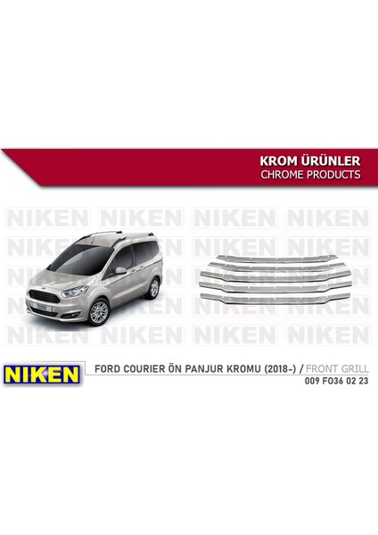 Ford Courıer Ön Panjur Kromu (2018-)