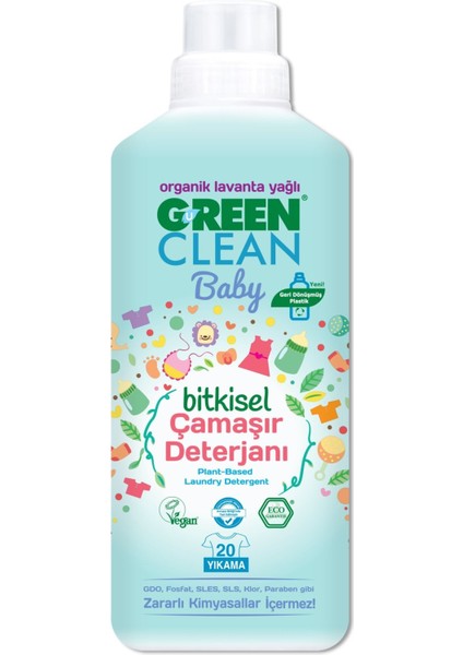 Green Clean Baby Bitkisel Çamaşır Deterjanı 1000ML