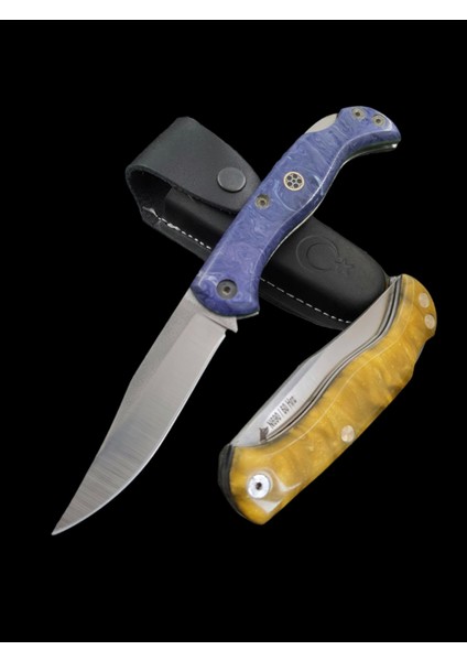 N690 Böhler Çelik Sırttan Kilitli Çakı modelleri