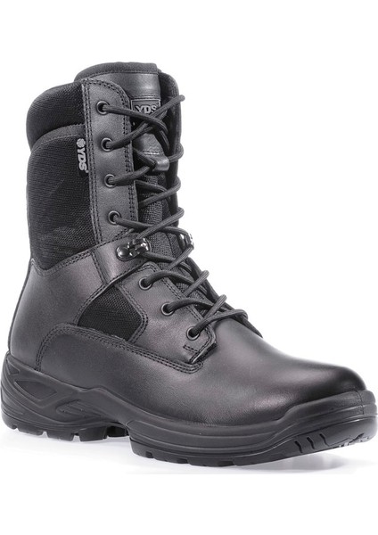 Attp 1098 Harrier -Siyah (Hakiki Deri, Fermuarlı Profesyonel Askeri Bot)