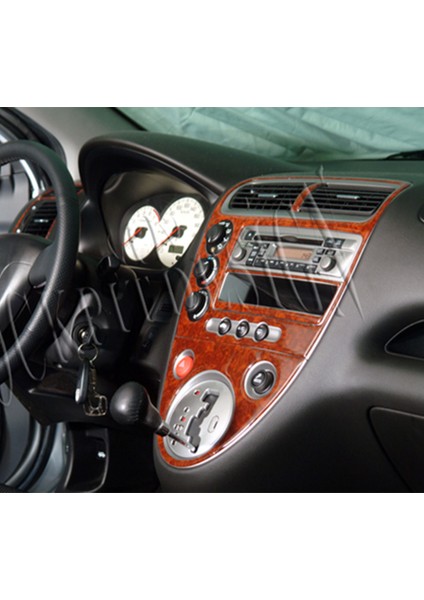 Meriç® Honda Civic Type R Ön Torpido Kaplama Maun 6 Parça 2001-2006