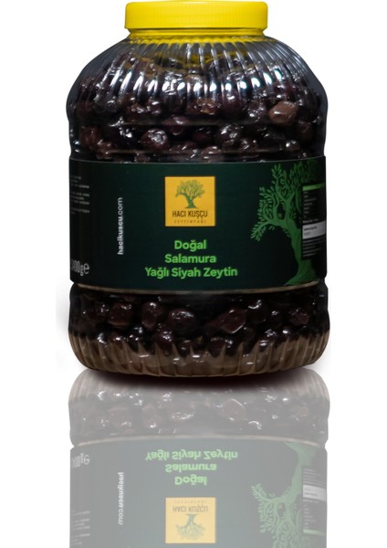 Doğal Salamura Yağlı Siyah Zeytin 3400 gr