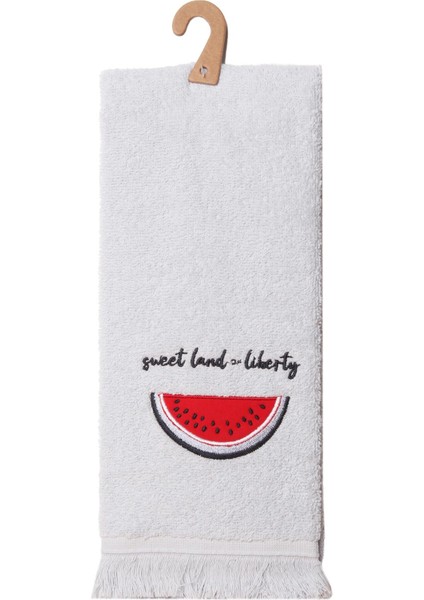 Pamuklu 40X66 Karpuz Nakışlı El / Mutfak Havlusu