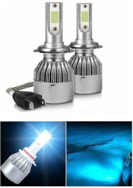 1.kalite Buz Mavi LED Xenon Şimşek Etkili H27