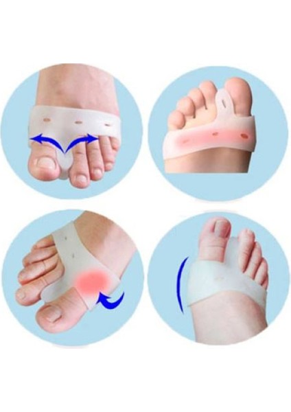 Makaralı Silikon Parmak Metatars Koruyucu modelleri