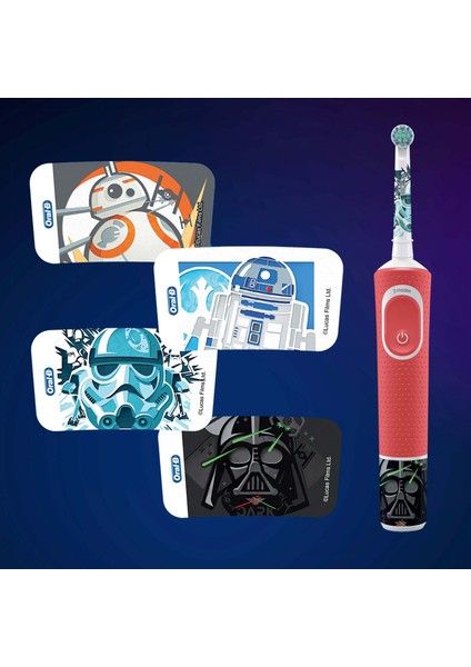 D100 Vitality Star Wars Özel Seri Çocuklar İçin Şarj Edilebilir Diş Fırçası