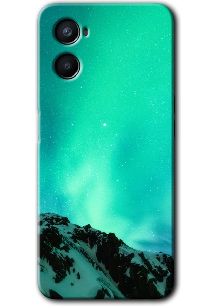 Oppo A96 Kılıf Hd Desen Baskılı Arka Kapak - Aurora